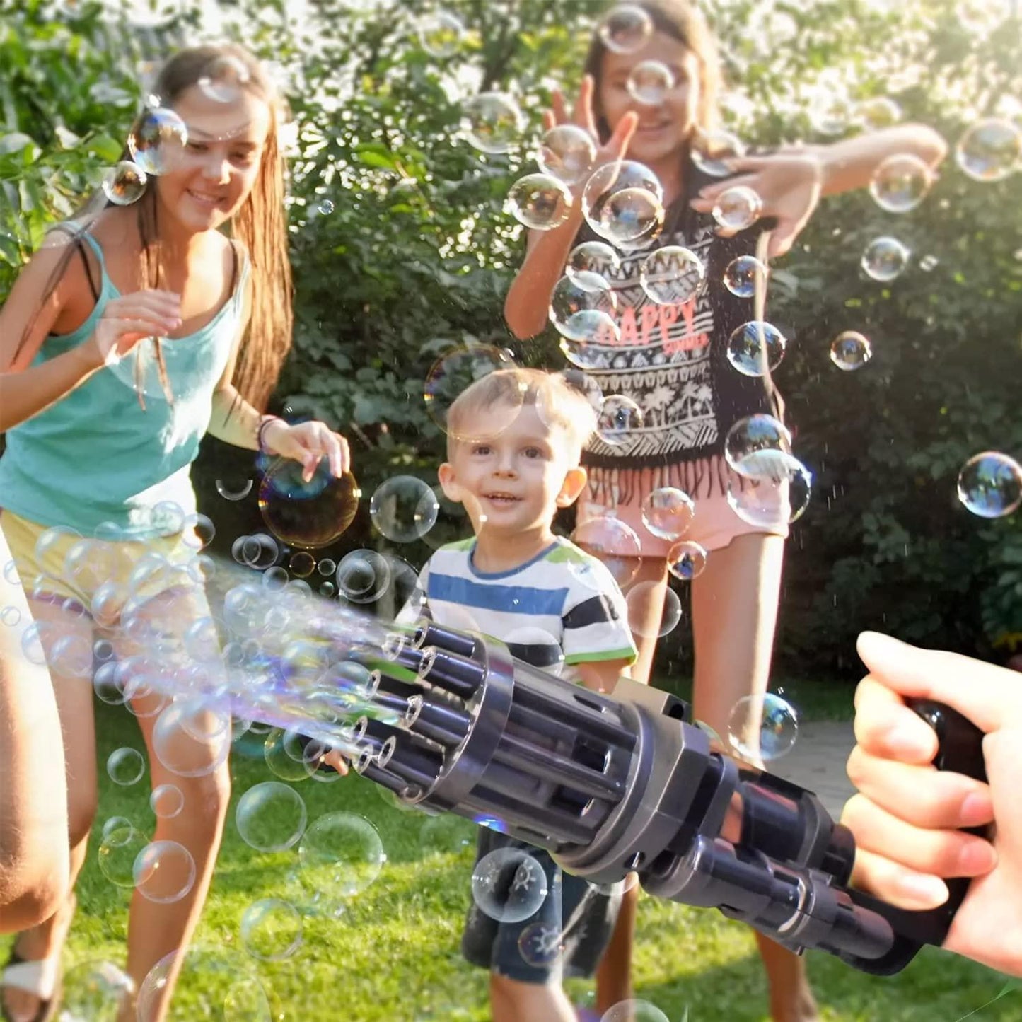 Rocket Launcher Electric Bubble Machine Gun