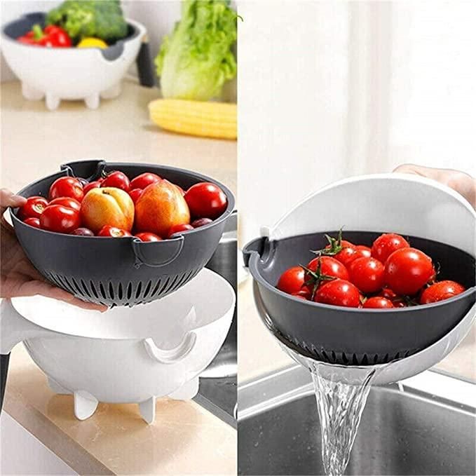 9 in 1 Plastic Magic Rotate Vegetable Cutter