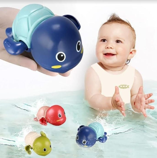 Cute Swimming Turtle Bath Toys for 1 Year Old Kids