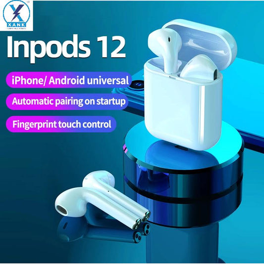 XANK TWS I12 InPods 12 Wireless Airpods with Mic Bluetooth Headset