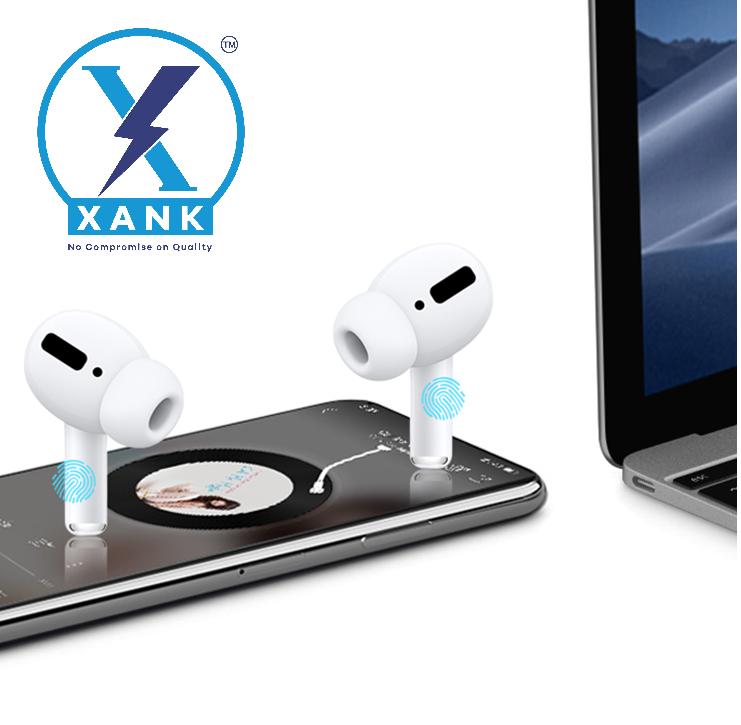 XANK Air-pods Pro with Wireless Charging Case with Sensor Enabled Bluetooth Headset