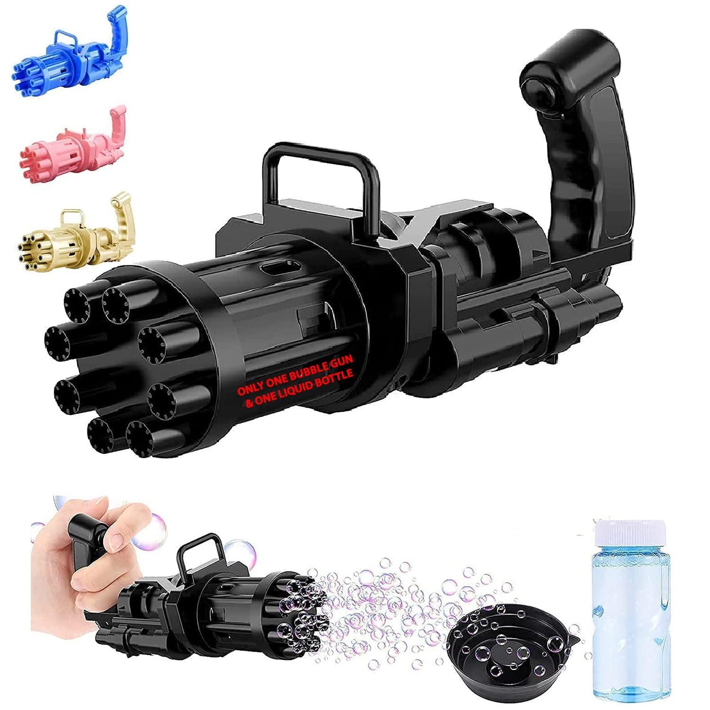 Rocket Launcher Electric Bubble Machine Gun